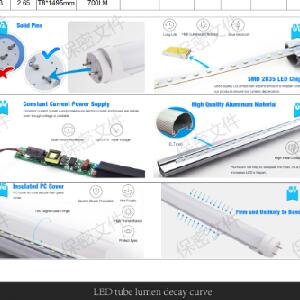 PC aluminium high quality led tube 2 ft to 8 ft skd kits